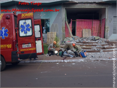 Maracaju: Acidente de trabalho deixa trabalhador ferido com fratura exposta Maracaju: Acidente de trabalho deixa trabalhador ferido com fratura exposta