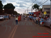 Maracaju: Alunos da Escola José Pereira da Rosa com auxílio da Guarnição do Corpo de Bombeiros realizam panfletagem do Projeto A Criança no Trânsito