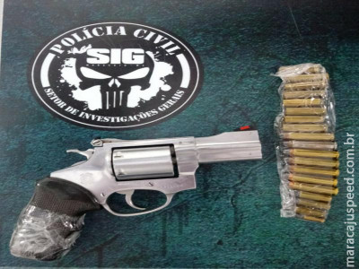 Maracaju: Polícia Civil prendeu autor de ameaças com arma de fogo em estabelecimento comercial