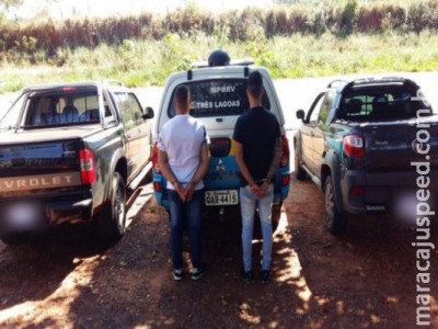 Tio e sobrinho são presos com veículos roubados na MS-395