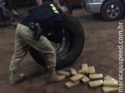 Condenado por tráfico é flagrado com 37 quilos de cocaína em caminhão Condenado por tráfico é flagrado com 37 quilos de cocaína em caminhão