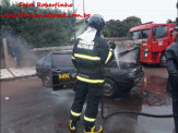 Maracaju: Corpo de Bombeiros atendem ocorrência de incêndio a veículo na Vila Juquita