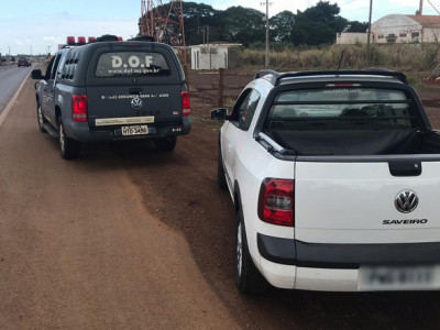 Veículo Saveiro furtado em Belo Horizonte foi recuperado pelo DOF Veículo Saveiro furtado em Belo Horizonte foi recuperado pelo DOF