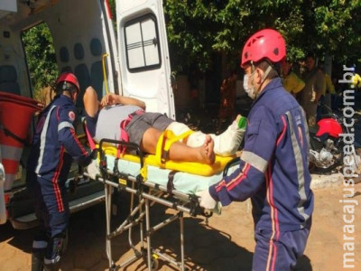 Colisão entre moto e Kombi deixa um homem ferido em Anastácio Colisão entre moto e Kombi deixa um homem ferido em Anastácio