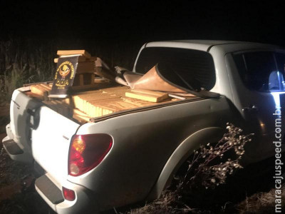 Maracaju: Camionete furtada foi apreendida pelo DOF com mais de 1.200 kg de maconha