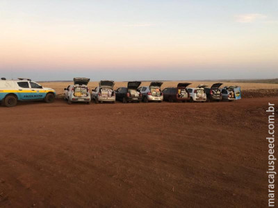 Nova Alvorada do Sul: PMRv apreende oito veículos abarrotados de contrabando e descaminho