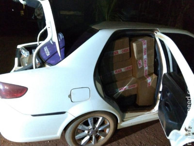 Homem contrata táxi para levar cigarros contrabandeados até Maracaju
