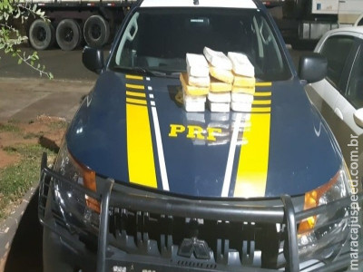 PRF apreende 15,52 kg de cocaína escondidos em pneu na BR-262