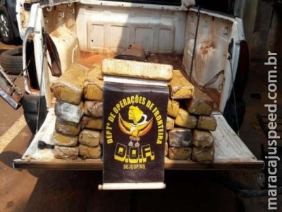 Polícia apreende veículo que transportava 39 tabletes de maconha Polícia apreende veículo que transportava 39 tabletes de maconha