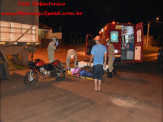 Maracaju: Condutor de motocicleta colidi com traseira de carreta estacionada na Rua Zebulândia