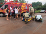 Maracaju: Criança de apenas 9 anos de idade se envolve em acidente com motocicleta