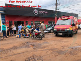 Maracaju: Gestante do sétimo mês que conduzia motocicleta, se envolve em acidente de colisão com veículo