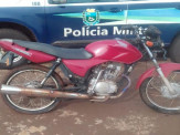 Maracaju: Polícia Militar recupera motocicleta furtada na última quarta-feira