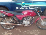 Maracaju: Polícia Militar recupera motocicleta furtada na última quarta-feira Maracaju: Polícia Militar recupera motocicleta furtada na última quarta-feira