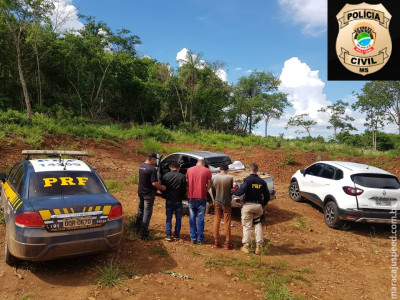 Jardim: Polícia Civil e PRF apreendem 1,5 tonelada de maconha e prendem 3 homens pelo crime de tráfico de drogas, associação criminosa e receptação