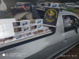 Maracaju: Policias do DOF apreendem dois veículos carregados com cigarro contrabandeado; um caiu em córrego