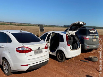 Maracaju: Ford Fiesta com mais de cem quilos de maconha foi apreendido pelo DOF durante a Operação Hórus