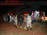 Maracaju: Capotamento na BR-267, defronte ao Terminal Rodoviário, deixa condutor em óbito e dois passageiros feridos