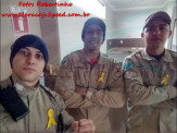 Militares e Voluntários do Corpo de Bombeiros de Maracaju se solidarizam com companheiro que está lutando contra câncer linfático, e demonstram união e companheirismo em bela homenagem