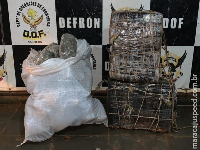 Policiais do DOF prendem homens que transportavam 70 kg de maconha de bicicleta