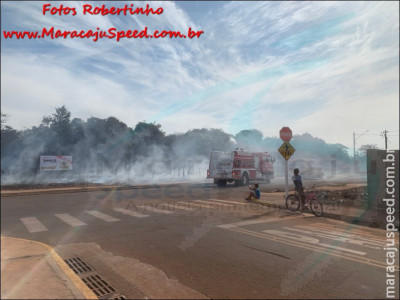 Maracaju: Bombeiros atendem ocorrência de incêndio criminoso no Conjunto Geazone