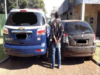 Maracaju: Polícia Militar recupera veículo Fiat Palio furtado e autor de furto é preso em Fátima do Sul