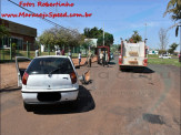 Maracaju: Acidente envolveu veículo e motociclista na Av. Perimetral Leste