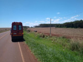 Maracaju: Bombeiros atendem ocorrência de colisão entre veículos na Rodovia MS-162