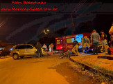 Maracaju: Bombeiros e Polícia Militar atendem ocorrência de colisão frontal de veículo e motocicleta