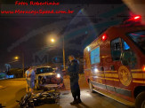 Maracaju: Bombeiros e Polícia Militar atendem ocorrência de colisão frontal de veículo e motocicleta
