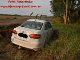 Maracaju: Condutora perde controle de veículo de luxo em curva na estrada da ADM