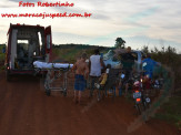 Maracaju: Corpo de Bombeiros atendem ocorrência de capotamento de caminhonete Hilux no trevo do Turvo