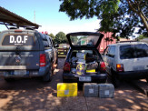 Maracaju: Drogas, arma de fogo, munições, veículo recuperado e carga de cigarros apreendidos pelo DOF durante a Operação Hórus