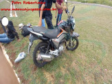 Maracaju: Jovens em motocicleta se empolgam com mulher que deu tchauzinho e colidem com meio fio na BR-267
