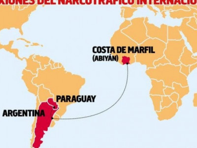 Cocaína paraguaia avaliada em 46 milhões de dólares é interceptada na África