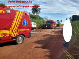 Maracaju: Corpo de Bombeiros atendem ocorrência de capotamento na estrada “Corredor do Polaco”, vítima ficou presa no interior do veículo