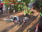 Maracaju: Corpo de Bombeiros atende acidente onde condutora de motocicleta sofre traumatismo craniano após sofrer queda na Vila Juquita