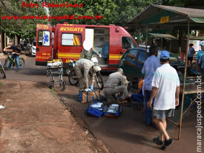 Maracaju: Grave acidente envolvendo motociclista idoso no conjunto BNH