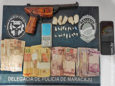 Maracaju: Polícia Civil apreende em flagrante adolescente por tráfico de drogas e por posse de arma de fogo”