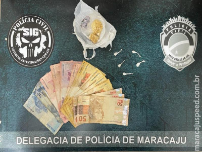 Maracaju: Polícia Civil fecha boca de fumo na Vila Adrien e prende casal em flagrante por Tráfico de Drogas