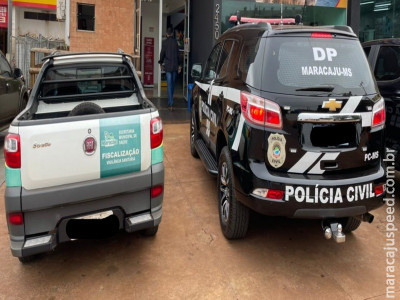 Polícia Civil e Vigilância Sanitária, em ação conjunta, realizaram fiscalização nos açougues de Maracaju