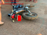Maracaju: Bombeiros e Polícia Militar atendem ocorrência de acidente envolvendo motocicleta e veículo na Vila Adrien
