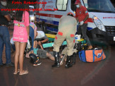 Maracaju: Homem sofre queda de moto em desnível da linha férrea na MS-162 e tem fratura exposta de tíbia e fíbula da perna esquerda