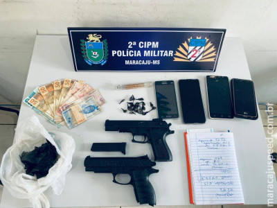 Maracaju: Polícia Militar detém quatro indivíduos por furto, receptação e tráfico de drogas