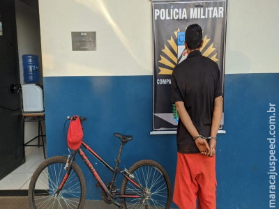 Maracaju: Polícia Militar recupera bicicleta furtada de criança de apenas 7 anos de idade, e prende autor de furto e detêm compradora por receptação de objeto furtado