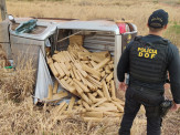Condutor capota camionete carregada com mais de uma tonelada de maconha e é preso pelo DOF durante a Operação Hórus