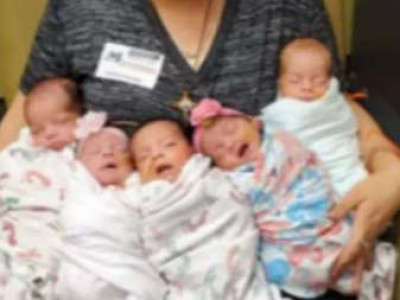 Considerada infértil pelos médicos, mulher dá à luz quíntuplos nos Estados Unidos Considerada infértil pelos médicos, mulher dá à luz quíntuplos nos Estados Unidos