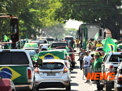 Ato pró-Bolsonaro leva  Ato pró-Bolsonaro leva