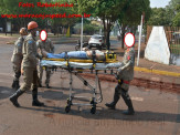 Maracaju: Bombeiros atendem ocorrência de acidente de trânsito a 80 metros do Pronto Socorro
