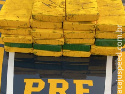 PRF apreende 23 Kg de cloridrato de cocaína em Nova Alvorada do Sul (MS) 